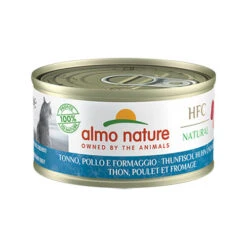 Almo Nature HFC 70 Katzenfutter - Dozen - Thunfisch, Huhn Und Käse